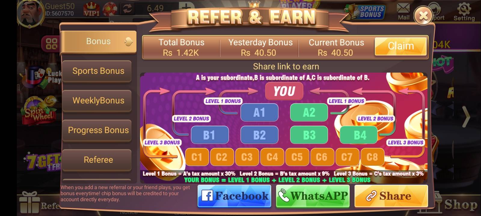 Screenshot of 3 Patti Blue